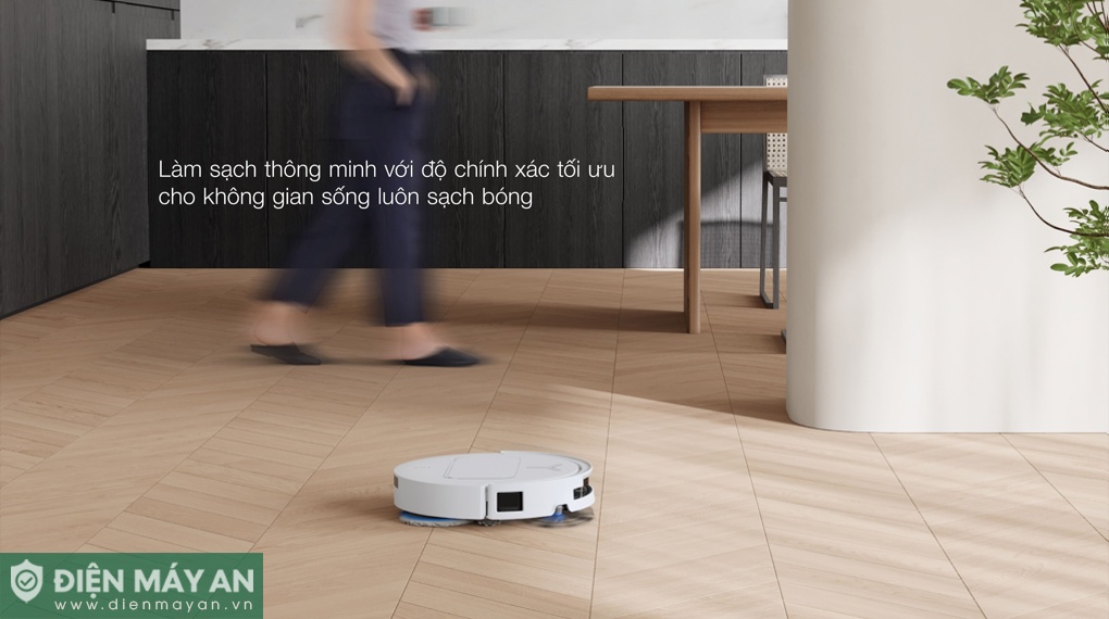 Robot hút bụi lau nhà Ecovacs Deebot T50s Pro OMNI - Đen/Trắng